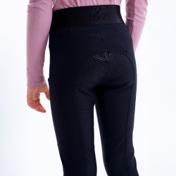 Legging de equitação Euro-Star Impress FullGrip infantil Preto
