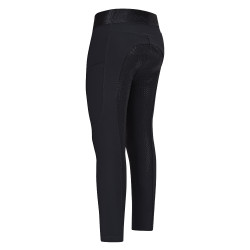Legging de equitação Euro-Star Impress FullGrip infantil Preto