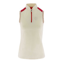 Polo Equithème jersey sem mangas Cru Bege Polo Equithème jersey sem mangas Cru Bege