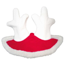 Touca de Natal com orelhas em forma de chifre de rena Touca de Natal com orelhas em forma de chifre de rena