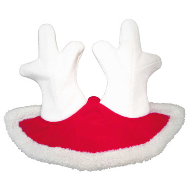 Touca de Natal com orelhas em forma de chifre de rena Touca de Natal com orelhas em forma de chifre de rena