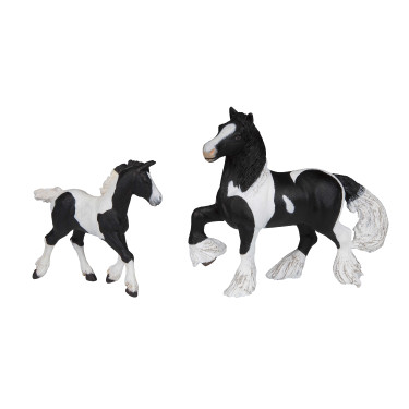 Figura de Poldro Cob Irlandês preto Papo Figura de Poldro Cob Irlandês preto Papo