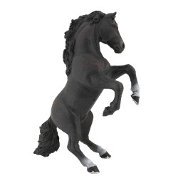 Estatueta Cavalo empinado preto Papo