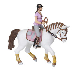 Estatueta Cavalo trançado Papo Estatueta Cavalo trançado Papo