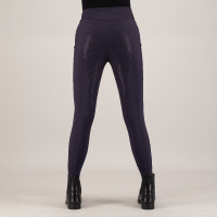 Legging de equitação HV Polo Estrelle FullGrip feminino Madeira Bege