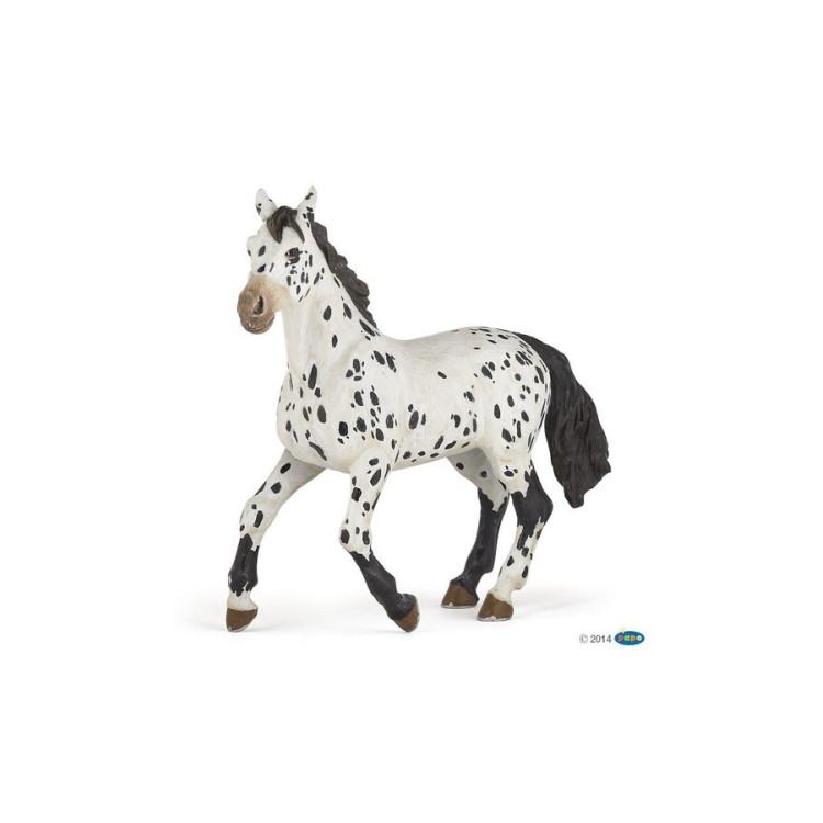 Estatueta Appaloosa preta Papo