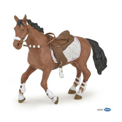 Figura Cavalo da amazona fashion inverno Papo