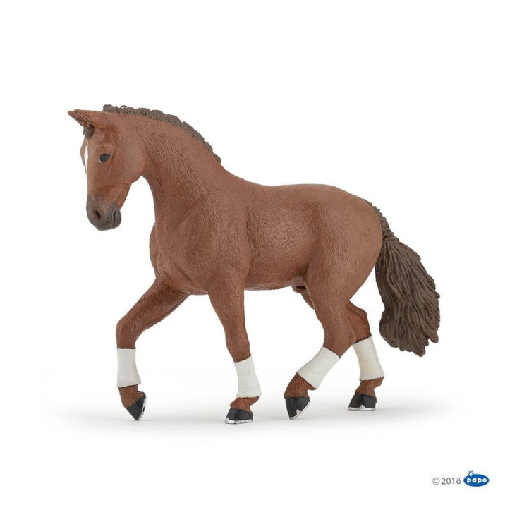 Figura Cavalo Hanôver Castanho Papo