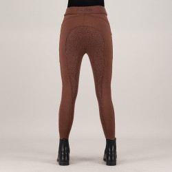 Legging de equitação Imperial Riding Teddy FullGrip feminino Bronze Castanho