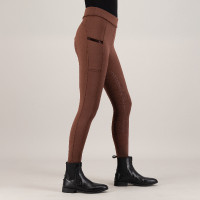 Legging de equitação Imperial Riding Teddy FullGrip feminino Bronze Castanho