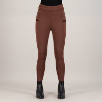 Legging de equitação Imperial Riding Teddy FullGrip feminino Bronze Castanho Legging de equitação Imperial Riding Teddy FullGrip feminino Bronze Castanho