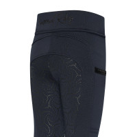 Legging de equitação Imperial Riding Teddy FullGrip infantil Marinho Azul-marinho