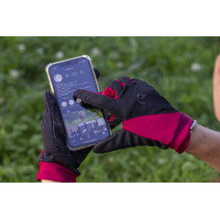 Luvas Equithème Knit digital Preto / azul-marinho