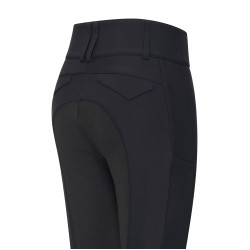 Calças de equitação Euro-Star Aurelle mulher Grip Connect Preto