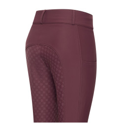 Calças de equitação Imperial Riding Bilou FullGrip feminino Figue Violeta Calças de equitação Imperial Riding Bilou FullGrip feminino Figue Violeta