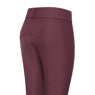 Calças de equitação Imperial Riding Bilou FullGrip feminino Figue Violeta Calças de equitação Imperial Riding Bilou FullGrip feminino Figue Violeta
