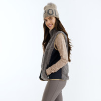 Colete de lã polar sem mangas HV Polo Georgina feminino Nuvem Branco Colete de lã polar sem mangas HV Polo Georgina feminino Nuvem Branco