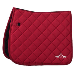 Manta de sela HV Polo Celia Club Dressage Rosa vermelha Manta de sela HV Polo Celia Club Dressage Rosa vermelha