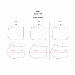 Tapete de sela HV Polo Kelly Dressage Preto