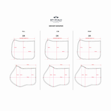 Tapete de sela HV Polo Kelly Dressage Preto