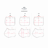 Manta de sela HV Polo Luxury Dressage Champanhe Bege Manta de sela HV Polo Luxury Dressage Champanhe Bege