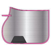 Manta de sela Imperial Riding Reflective GP Rosa néon