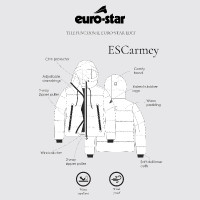 Casaco Euro-Star Carmey mulher Marinho Azul-marinho Casaco Euro-Star Carmey mulher Marinho Azul-marinho