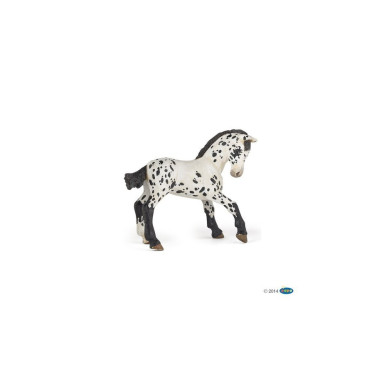 Estatueta Potro Appaloosa preto Papo