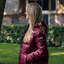 Casaco Puffer Imperial Riding Bodie feminino Figue Violeta