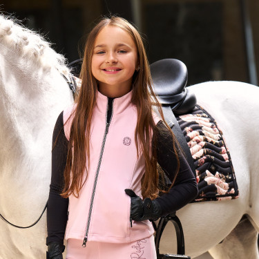 Colete sem mangas Imperial Riding Cybil kids Algodão doce Rosa