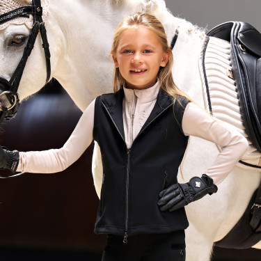 Colete sem mangas Imperial Riding Cybil kids Preto Colete sem mangas Imperial Riding Cybil kids Preto