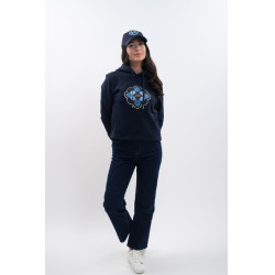 Sweat Harcour x Versailles Philipa Marinho Azul-marinho