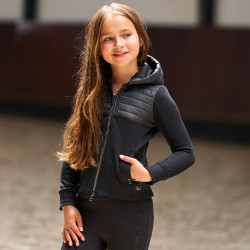 Veste técnica Imperial Riding Brett para crianças Preto