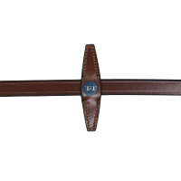 Rendas de borracha T de T com passadores Tabaco Castanho