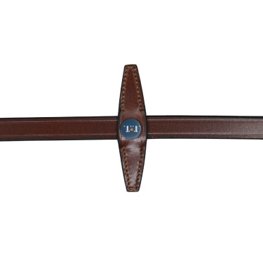 Rendas de borracha T de T com passadores Tabaco Castanho