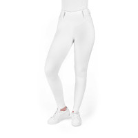Legging com assento em silicone Equithème Alizé mulher Branco