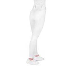 Legging com assento em silicone Equithème Alizé mulher Branco