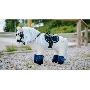 Mini-sela + cilha Pony Academy Preto