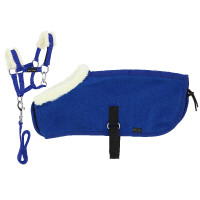 Conjunto Mini cabresto + manta Pony Academy Azul royal Conjunto Mini cabresto + manta Pony Academy Azul royal