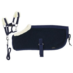 Conjunto Mini cabresto + manta Pony Academy Marinho Azul-marinho