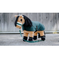 Conjunto Mini cabresto + manta Pony Academy Azul royal