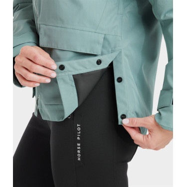 Casaco Essential Horse Pilot feminino Verde sálvia