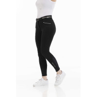 Calça Equithème Claudine com fundo de silicone Preto Calça Equithème Claudine com fundo de silicone Preto