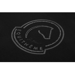 Camiseta Je t'aime Equithème Rosalie Preto Camiseta Je t'aime Equithème Rosalie Preto