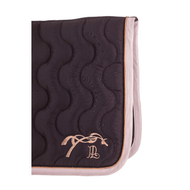 Manta de sela Pénélope Diamant Preto / ouro rosa Manta de sela Pénélope Diamant Preto / ouro rosa