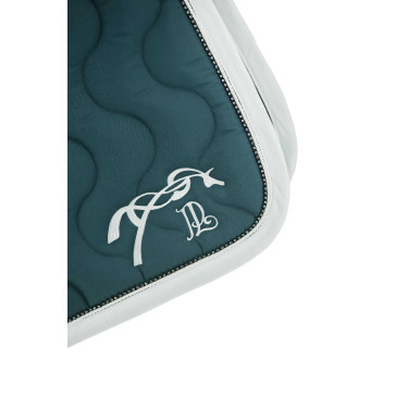 Manta de sela Pénélope Diamant Azul petróleo / branco