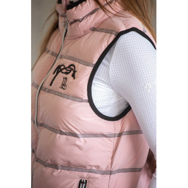 Colete acolchoado sem mangas Pénélope Anouck Rosa