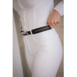 Cinto Pénélope Signature com strass Preto