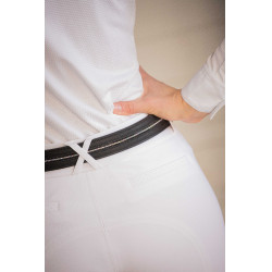 Cinto Pénélope Signature com strass Preto