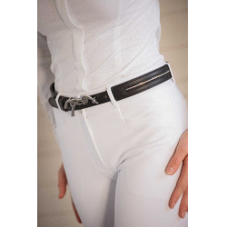 Cinto Pénélope Signature com strass Preto